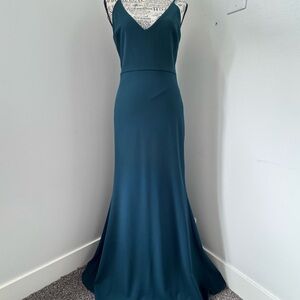 Elegant Lulu's Teal Maxi Dress - size small